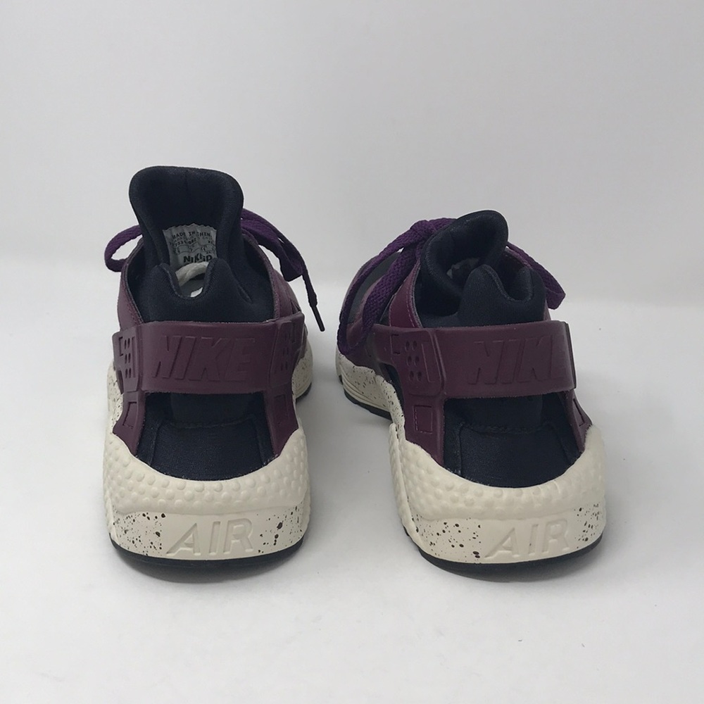 NWT NikeID Huarache Run Burgundy B/W Dots W AUTHEN - Picture 5 of 8